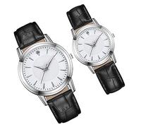 NIYANGLE 2Pcs Luminous Lovers Watch Couple Wristwatch with Simple Design for Casual and Formal Occasions Great Valentine Day and Special Moments