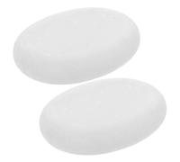 NIYANGLE 2Pcs Marble Hot Massage Stones for Spa Home Use Natural Marble Therapy Stones for Muscle Relief and Relaxation for Men Women Compress