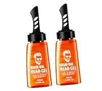 NIYANGLE 2pcs Men's Styling Comb with Hair Wax Paste Non Sticky Hairdressing Tool for Versatile Hair Texture Sculpting Lightweight Portable Design Durable Pe Material