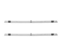 NIYANGLE 2pcs Metal Animation 3-pin Peg Bar Positioning Ruler for Caricature Drawing Tool Paper Fixing Supply for Artists and Animation Drafting