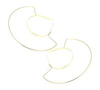 NIYANGLE 2pcs Metal Queen Crown Headband Frame with Geometric Design, Comfortable Fit and Enhanced Visual Impact, for Party and Stage Cosplay Accessories