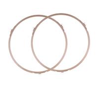 NIYANGLE 2pcs Microwave Oven Plastic Turntable Support Ring with Wheels High Temperature Resistant Rotating Holder for Even Heating and Easy Installation