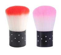 NIYANGLE 2pcs Nail Cleaning Brushes for Manicure and Nail Art Soft Pe Material with Comfortable Use Does Not Hurt Skin for Salon and Home