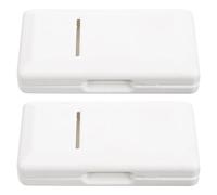 NIYANGLE 2pcs Oboe Reed Box Slots Holder Storage Case for Travel Woodwind Orchestra Plastic Sleeves Reed Guard for Oboe Musical Instrument