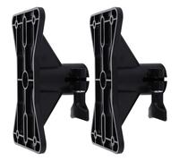 NIYANGLE 2pcs Pa Speaker Stands with Practical Use and Stable Support Black Plastic Speaker Mounts Brackets for Meeting Rooms and Outdoor Show with Bracket Pole Design