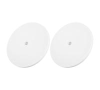 NIYANGLE 2pcs Plant Trimming Wheel Turntable Planter Rotation Base, White Plastic, Sturdy Base for Flower Arranging Activities and Gardening, Supports Heavy Weights, for Flowers