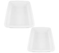 NIYANGLE 2pcs Plastic Lab Trays Acid Resistant Chemical Containment Trays Leakproof Rectangular Spill Pans for Science Experiments and School Laboratory Use