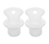 NIYANGLE 2pcs Plastic Reusable Hot Water Bottle Stoppers Plug Screw Lid Fits Most Hot Water Bags Leakproof and Portable Replacement Caps for Use