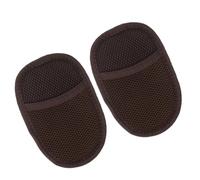 NIYANGLE 2pcs Plush Polishing Gloves for Shoe Care, Gentle Shine Protection with Soft Bristle Cleaner, Suitable for Pu Shoes and Cars, Black Set of Two for Universal Cleaning