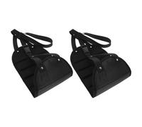NIYANGLE 2pcs Portable Adjustable Airplane Foot Hammock with Storage Bags Compact Travel Leg Rest for Office Plane Train Easy Installation Fit for Long Flights and Desk Use