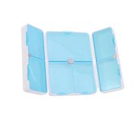 NIYANGLE 2pcs Portable Folding Compartment Medicine Case Magnetic Weekly Organizer for Tracking for Medication and Vitamins Storage Compact Design