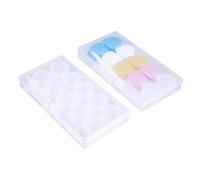 NIYANGLE 2pcs Portable Lens Case Box Tweezer Stick Travel-Friendly Eye Lens Storage Container for Stylish Design Mixed Colors White