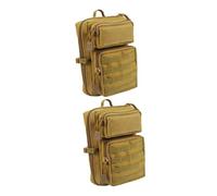 NIYANGLE 2pcs Portable Medicine Pouch Wear Resistant Camping Storage Bag with Zipper Closure for Travel Hiking Emergency Kits Convenient Capacity Organizer with Strap