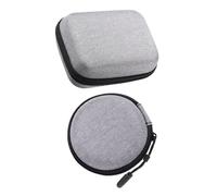 NIYANGLE 2pcs Portable Microphone Storage Bags for Digital Products Eva Headset Receiver Cases Outdoor Cable Organizer Function for Live Streaming and Recording