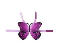 NIYANGLE 2pcs Purple Soft Butterfly Wings Pet Costume for Cats Lightweight Halloween Party Apparel Lovely Design for Comfortable Wear