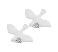NIYANGLE 2pcs Realistic Bird Enamel Pin for Women Holy Communion Decorations Catholic Religious Lapel Badge