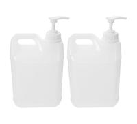 NIYANGLE 2pcs Refilling Buckets Liquid Soap Dispenser Bottle Plastic Pump Bucket for Shower Soap Dispenser Bottles Bathroom Countertop