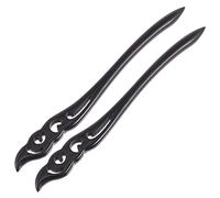 NIYANGLE 2pcs Retro Hair Sticks for Vintage Hair Forks Elegant Chinese Style Sandalwood for Women and Girls