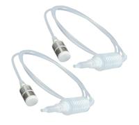 NIYANGLE 2pcs Reusable Home Brewing Siphon Tubes for Wine and Beer Transfer, Food-Grade Filter Tubing Hose with Manual Pump for Wine Making and Fermentation