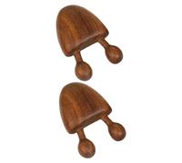 NIYANGLE 2pcs Sandalwood Massage Tools Facial Wooden Portable Snail Design Comb for Acupuncture Manual Lymphatic Eye Nose Care at Home Spa