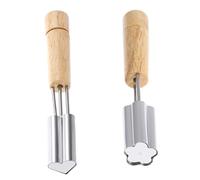NIYANGLE 2pcs Stainless Steel Cookie Molds Vegetable Cutter for Baking Biscuits and Candy Easy to Clean Kitchen Baking Tools with Heart and Flower Shapes for Home Use
