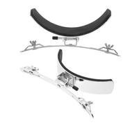 NIYANGLE 2pcs Stainless Steel Marching Snare Drum Leg Holder Silver Drum Leg Support Clamp Musical Instrument Parts Accessories for Performance