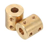 NIYANGLE 2pcs Steel Shaft Couplings Flexible Coupling Connectors 8mm to 12mm Hole Diameter Industrial Rigid Servo Coupler 23mm Length for Motor Shaft and 3d Printer Wide Compatibility