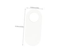 NIYANGLE 2pcs Unfinished Wood Door Knob Hangers Smooth Wooden Signs for Crafts DIY Painting Home Office Hotel Decor Wood Plaques for Door Handles