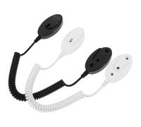 NIYANGLE 2pcs Universal Remote Control Holder with Adhesive Plastic Hook and Anti-Lost Rope, Convenient Retractable Remote-Control Lanyard for Phones and Tablets, Easy Installation on Walls