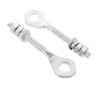 NIYANGLE 2pcs Universal Screw Motorcycle Chain Supplies for Atvs Scooters Silver Metal M8 Screw Inner Diameter 13 Mm Engine Capacities 150cc to 250cc Protection Fit Atv Chain Tools