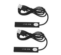NIYANGLE 2pcs USB Powered Aquarium Heating Rods 5w Compact Aluminium Alloy Betta Fish Tank Heaters with Safe and Stable Low Power for Office and Desktop Aquariums