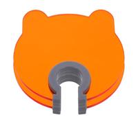 NIYANGLE 2pcs UV Nail Lamp Shield Covers Bear Shaped Plastic UV Light Blocking Cover Board Shields for Salon Desk Nail Lamps Accessories
