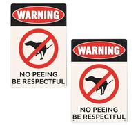 NIYANGLE 2pcs Vintage Iron Pet Dog Warning Signs Garden Lawn Decor No Peeing No Pooping Hanging Outdoor Yard Signs for Dog Behavior Management
