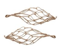 NIYANGLE 2pcs Vintage Twine Rope Wine Bottle Carrier Reusable Portable Mesh Tote Bag for Travel and Home Storage Elegant Handmade Wine Jar Holder with Classic Artistic Design