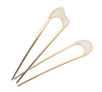 NIYANGLE 2Pcs Vintage U Shaped Hair Pins Elegant French Hair Ornaments for Women Secure Fit Chignon Bun Accessories for All Hair for Vintage Hairstyles