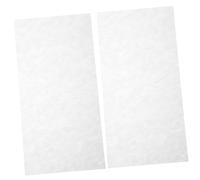 NIYANGLE 2PCS White Celluloid Guitar Headstock Overlay Shell Veneer Set Pearl Material DIY Inlay Markers for Fingerboard Fretboard Neck Replacement