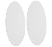 NIYANGLE 2pcs White Felt Vinyl Record Mats Anti-slip Turntable Pads Protective Slipmat for Record Player Accessories Uk