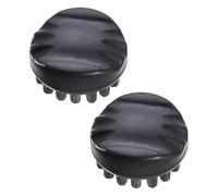 NIYANGLE 2pcs Wide Tooth Dreadlocks Comb with Scalp Massage for Curly Hair and Locs, Black Detangler Brush for Women and Men, for Home and Travel