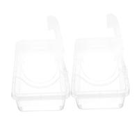 NIYANGLE 2Pcs Wipes Storage Box with Lid Large Capacity Dustproof Wipes Dispenser Case for Home Bathroom Nursery Practical and PP Organizer