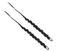NIYANGLE 2pcs Women Braided Ponytail Extensions Long Natural Looking Hairpieces for Parties Festivals and Cosplay Synthetic Hair Braiding for Eye Catching Style and Versatile Use