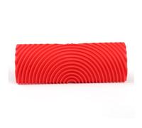 NIYANGLE 2pcs Wood Grain DIY Wall Decorating Tool Rubber Painting Roller for Vivid Textured Wall Art Red Graining Cylinders for Living Bedroom