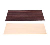 NIYANGLE 2pcs Wooden Guitar Head Veneers Maple Rosewood Head Plates for Folk and Classical Guitar DIY Replacement Parts for Luthiers