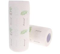 NIYANGLE 2rolls Kitchen Cleaning Wipes of Printed Kitchen Paper Towels Durable Pulp Material Chic Patterns for Cleaning of Walls Counters Cabinets