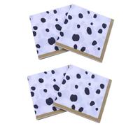 NIYANGLE 2sets Cow Print Decorative Napkins Absorbent Tissue for Parties Gatherings and Home Use Fun Cartoon Animal Design Safe Pulp Material for Cow Lovers and Themed 40sheets*2