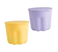 NIYANGLE 2sets Makeup Brush Cleaning Box Rinsing Bowl Silicone Brush Washers for Eye Shadow Brow Makeup