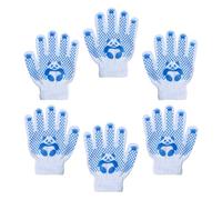 NIYANGLE 3 Pairs Gardening Gloves for Boys and Medium Size Protective Polyester Cotton Work Gloves for Age 6-12 Outdoor Use