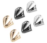 NIYANGLE 3 Pairs Metal Shoe Tip Protector for High Heels with Easy Installation and Restoration Accessory, Sturdy Toe Caps for Daily Wear and Parties, Pump Toe Cap Covers