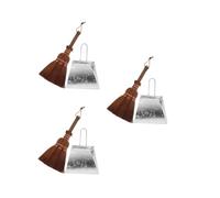 NIYANGLE 3 Sets Hand Dustpan and Brush Ergonomic Pet Cleaning Tool for Easy Desktop Cleanup for Cat and Dog Waste Management