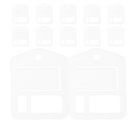 NIYANGLE 30pcs Acrylic Floss Drops Cross Stitch Thread Organizer Bobbins for Sewing Embroidery Thread Storage Clear Compact Bobbins Spools for Yarn and DIY Craft Supplies