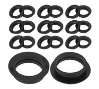 NIYANGLE 30pcs Black Rubber Parking Sensor Ring for Rear Radar Probe and Car Reverse Radar, Waterproof and Dustproof All-weather Endurance Gasket for Vehicle Backup Sensor Sealing